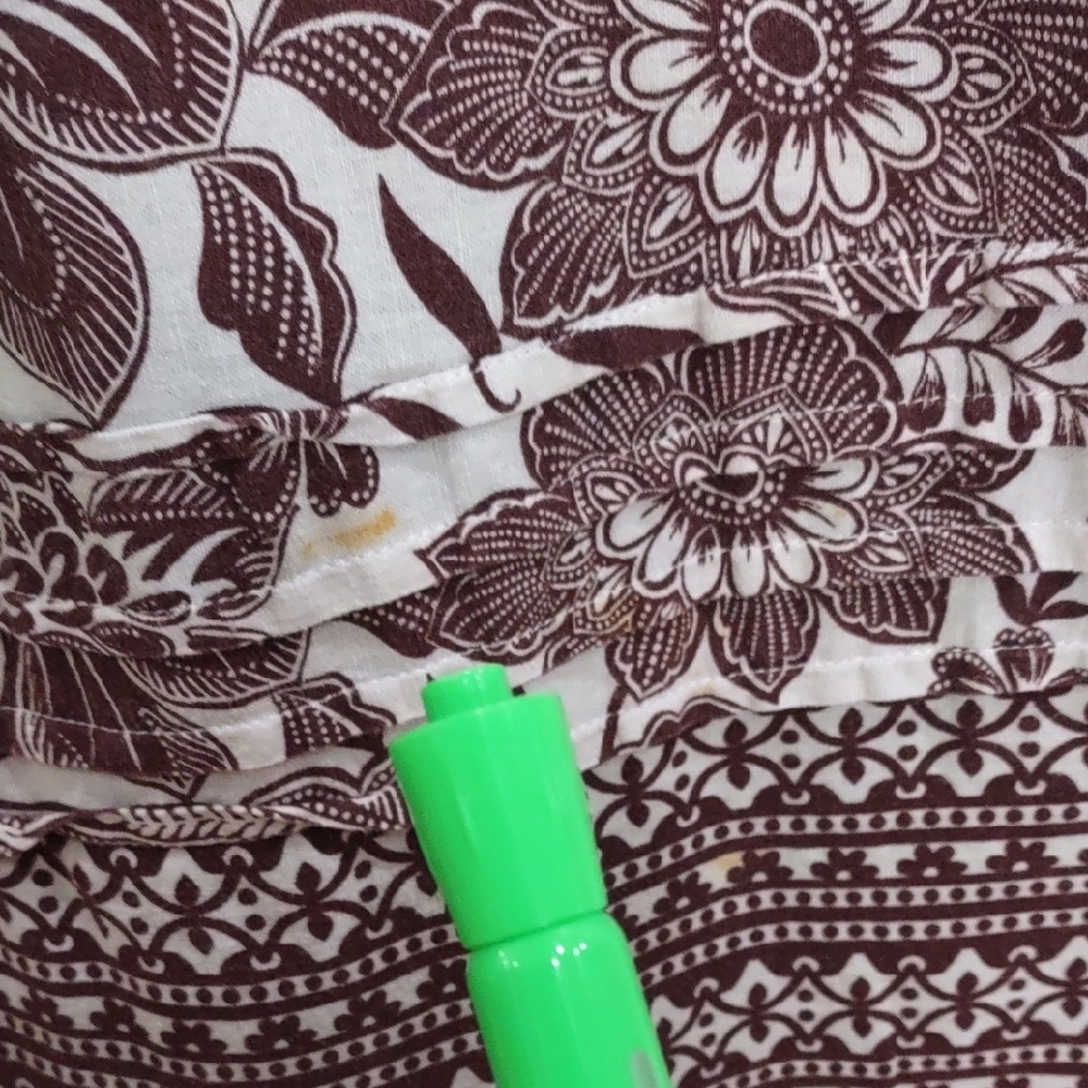 Rachel Zoe Floral Patterned Dress in Brown and White, Size L. - Picture 10 of 17